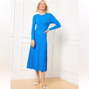 Anthropologie Long-Sleeve Ribbed Sweater Midi Dress